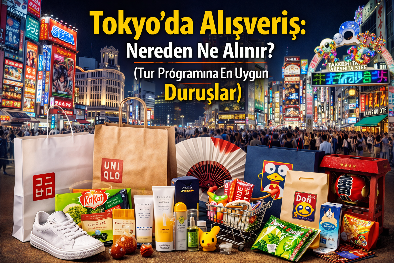 Tokyo’da alışveriş rehberi: Shibuya, Ginza ve Akihabara’da nereden ne alınır? Tur programına uygun duruşlarla öneriler.